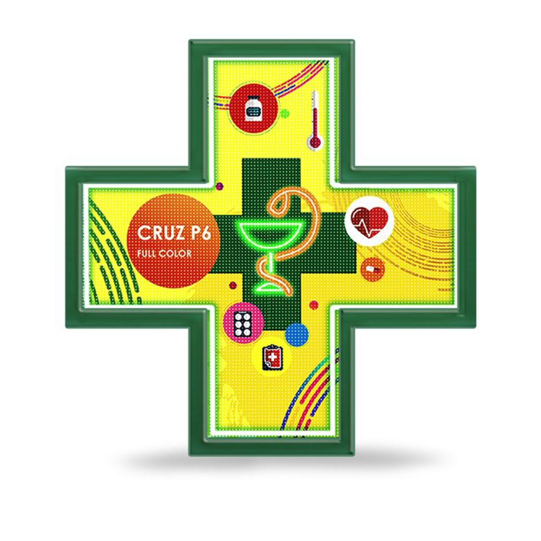 Cruz Latina 65 LED para farmacia